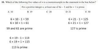 Q10 UKMT Senior maths challenge 2019 explained [upl. by Giselle]