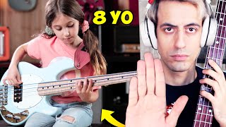 This 8 Year Old Bassist must be STOPPED Bass Battle [upl. by Laleb]