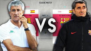 Setiens Barcelona VS Valverdes Barcelona  FIFA 20 Experiment [upl. by La620]