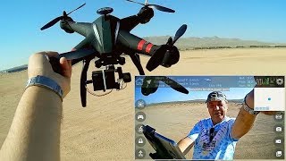 Bayangtoys X22 Three Axis Gimbal Brushless GPS Drone Flight Test Review [upl. by Raffaello]