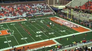 Marching Illini Pregame Show with Alumni Band  October 26 2013 [upl. by Angi780]