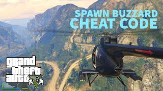 GTA 5  Spawn Buzzard Cheat Code [upl. by Muhcan]