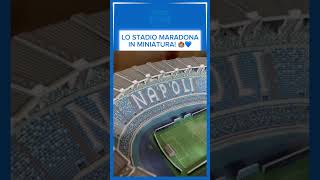 CHE SPETTACOLO LO STADIO MARADONA DI NAPOLI IN MINIATURA 💙🏟️ napoli shorts maradona [upl. by Kathrine]