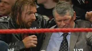 Triple H Helps Vince quotLooneyquot McMahon [upl. by Lombard]