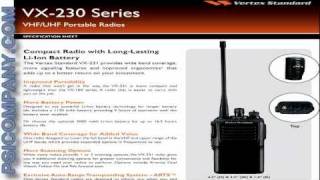 Vertex VX231 Portable Radio An Overview [upl. by Sandye964]