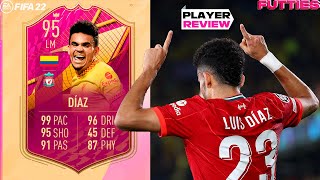 LUIS DÍAZ FUTTIE 95 ES UNA CARTAZA – SBC – Review – FIFA 22 [upl. by Guimond]