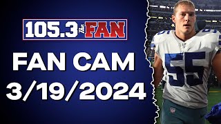 Cowboys Make Dak Contract Move Vander Esch Retires MavsSpurs Preview  Fan Cam 31924 [upl. by Hassadah]