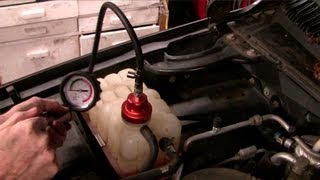 How to replace a water pump coolant leak in a 2000 Chev GMC Suburban Truck Part I [upl. by Godbeare]