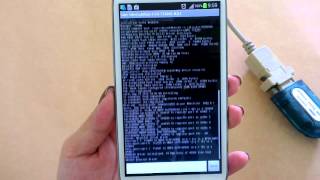 USB OTG UART RS232 HyperTerminal Tester for Android [upl. by Aiyram]