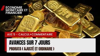 Economie Monétaire S4 Avances à 7 Jours selon Prorata ordinaire et prorata ajusté [upl. by Joed]