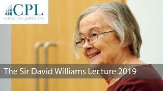 Principle and Pragmatism in Public Law The 2019 Sir David Williams Lecture [upl. by Coad]