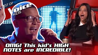 His AMAZING VOCAL RANGE left the coaches SPEECHLESS in The Voice Kids [upl. by Anaud]