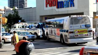 NYCTA Bus NovaBus RTS 9498 M35 Bus being towed away in East Harlem [upl. by Joash]