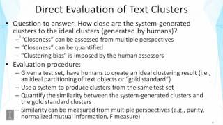 Lecture 35 — Text Clustering Evaluation  UIUC [upl. by Tamas692]