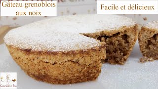 Gâteau Grenoblois ou gâteau aux noix  Comment faire un gâteau facilement [upl. by Kushner]