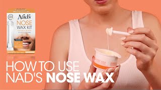 How to Remove Nose Hairs using Nads Nose Wax Kit  Step by Step Tutorial  Demo Video [upl. by Gord]