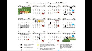 Calendario escolar 2023 2024 [upl. by Boj]