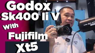 GODOX SK 400 II V WITH FUJI XT5 [upl. by Abel]