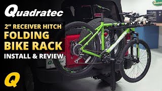 Quadratec 2 amp 4 Bike Folding Bike Rack Review for Jeep Wrangler [upl. by Woo380]