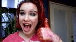 DIY How to temporarily dye your hair with food coloring [upl. by Loralee]