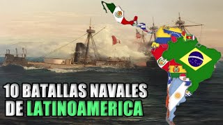 💥Las 10 Batallas Navales Importantes de Latinoamérica [upl. by Stubbs301]