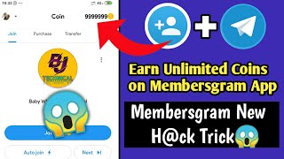 how to get unlimited coins in membersgram  how to increase telegram channel members [upl. by Portugal838]