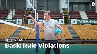 Basic rule violations  Volleyball [upl. by Capone]