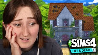 i built a rundown starter home using only The Sims 4 Life amp Death [upl. by Ardnossak957]