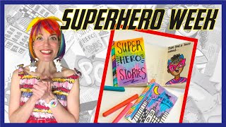 How to make a Miniature Comic Book  Superhero Week [upl. by Nedyah]