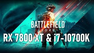 RX 7800 XT amp i710700K Battlefield 2042 Season 6 128 players 1440p [upl. by Atsirc]