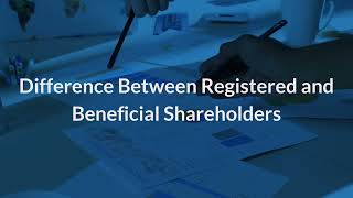 Difference Between Registered Shareholder and Beneficial Shareholder  Eqvista [upl. by Irrep485]