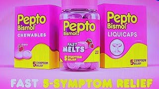 PEPTOBISMOL  PEPTOBISMOL COMMERCIAL 2024  PEPTOBISMOL quotUNDO ITquot  FAST 5SYMPTOM RELIEF [upl. by Yrtsed774]