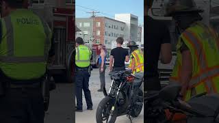 Serious motorcycle accident with injuries [upl. by Asilec20]