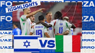 Highlights IsraeleItalia 12  Nations League 202425 [upl. by Dnallor978]