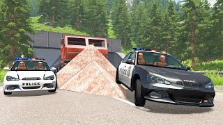 Police Car Chases 57  BeamNG DRIVE  SmashChan [upl. by Anurb]