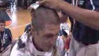 Wharton Coach Shaves Head [upl. by Kere]