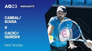 CabralSousa v CacicQureshi Highlights  Australian Open 2023 First Round [upl. by Allesig]