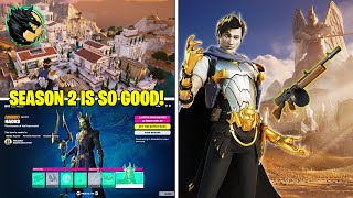 Everything NEW in Fortnite Season 2 Map Battle Pass Chapter 5 Gameplay [upl. by Lien]