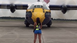 Blue Angels C130 Fat Albert start up [upl. by Rakso]