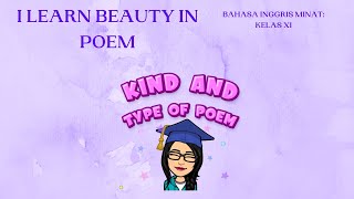 POEM  KELAS 11 BAHASA INGGRIS LINTAS MINAT quotKINDS AND TYPES OF POEMquot 3RD MEETING [upl. by Madai87]