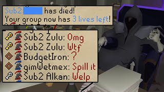 WE LOST OUR FIRST LIFE  HC GROUP IRONMAN 8  ft Alkan Alfie and Zulu OSRS [upl. by Llacam]