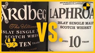 ARDBEG 10 vs LAPHROAIG 10Scotch 227 [upl. by Niamart946]