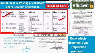 JKSSB class iv joining update  posting of candidates under revenue department  joining order🔥🔥 [upl. by Gabler35]