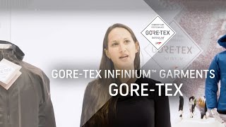 The new GORETEX INFINIUM™ garments  GORE TEX at ispo Munich 2018 [upl. by Annaj]