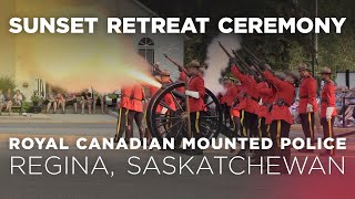 RCMP Parade  Sunset Retreat Ceremony  18th July 2017  Regina Saskatchewan GRADUATION VIDEOS [upl. by Huang]