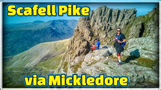 Scafell Pike via Mickledore drone fotage 4k video Janek Włóczykij Dji mini 3 pro [upl. by Oriaj]