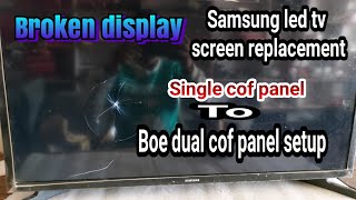 samsung smart 32inch led tv panel change samsung led tv screen problem [upl. by Norek404]