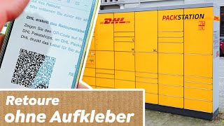 Retoure an Packstation mit QRCode mobiler Paketschein ohne Drucker [upl. by Fortna]