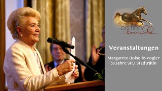 Margarete Boiselle Vogler  50 Jahre SPD Stadträtin in Speyer [upl. by Aciretal823]