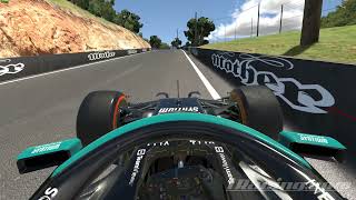 iRacing Mercedes W12 Definitely Not a Realistic F1 Crash At Bathurst JK LOL HUGE CRASH [upl. by Assilana]